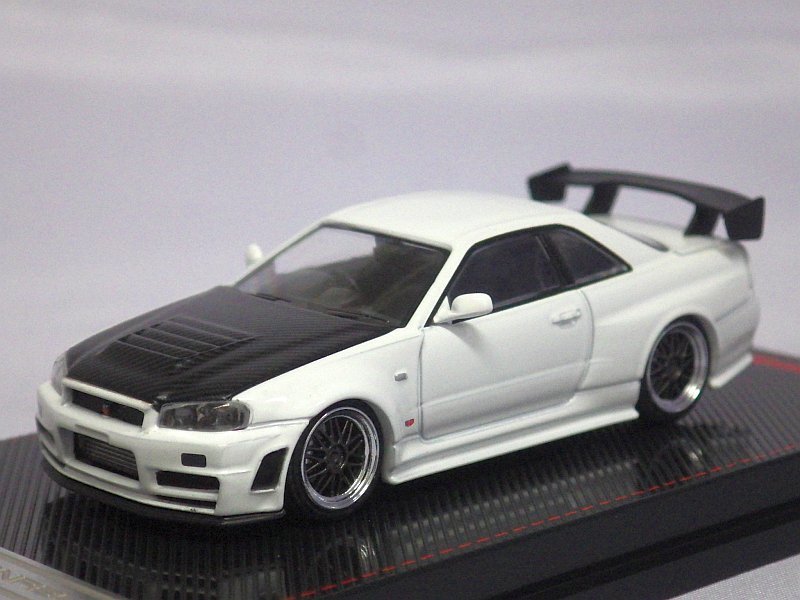イグニッションモデル 日産 ニスモ R34 GT-R (BNR34) Z-tune WHITE