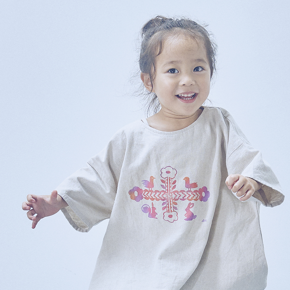 型染め特別体験＞ミナペルホネンを染める キッズプルオーバー - 匠宿