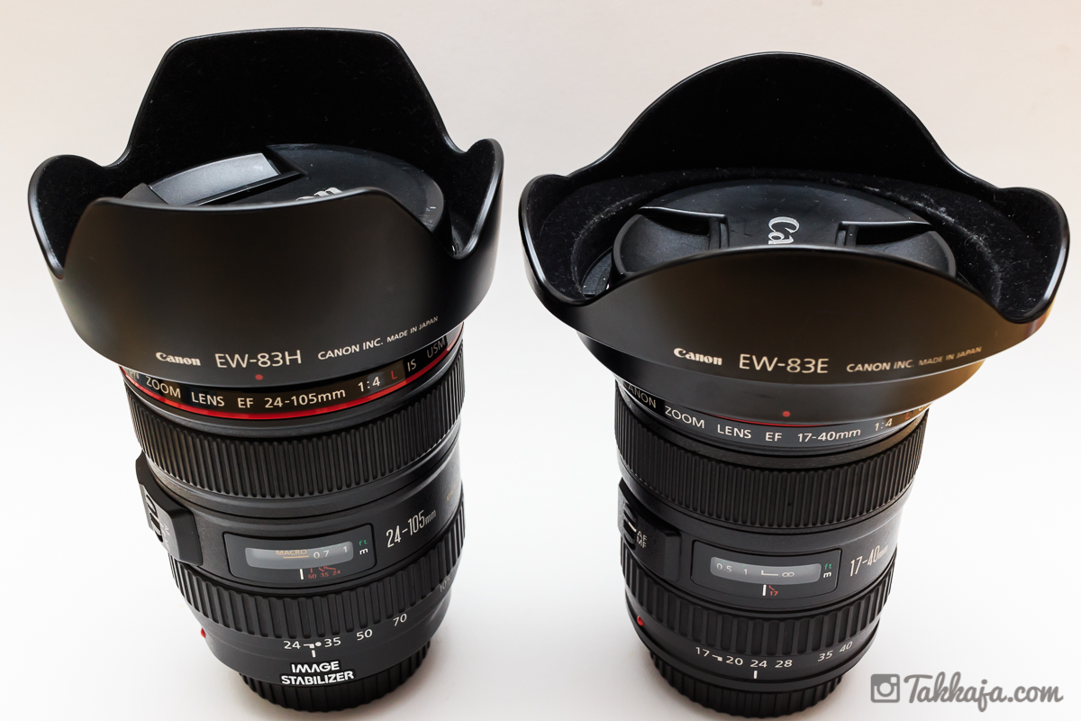EF17-40 F4L USM ケラレ問題を解決すべくフードを削る | takkaja.com