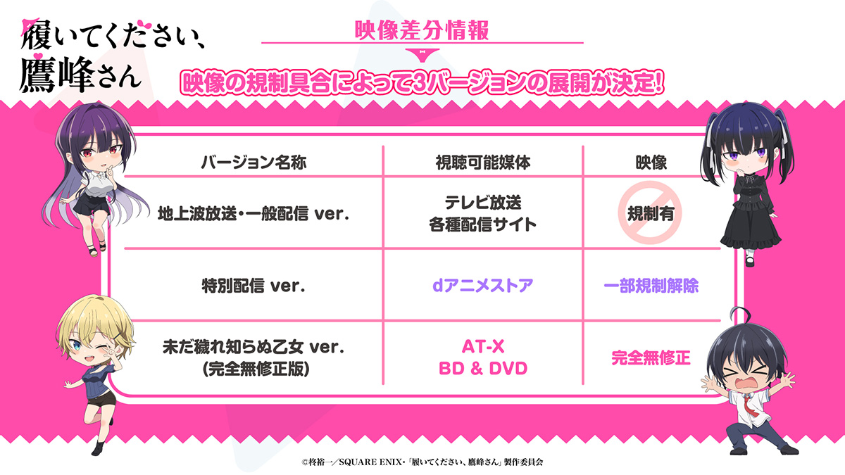 ON AIR -TVアニメ『履いてください、鷹峰さん』公式サイト-