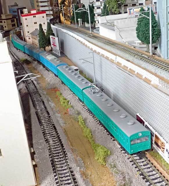 kato 103系 常磐線色 5両セット 動力車動作・ライト点灯確認済み kato