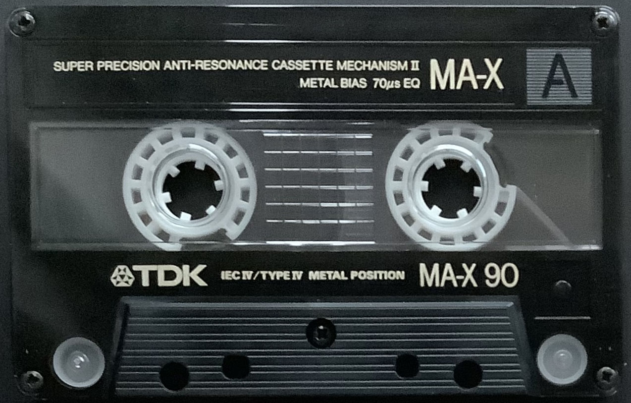TDK MA-X 90 (1986) - Cassette Tape Artwork