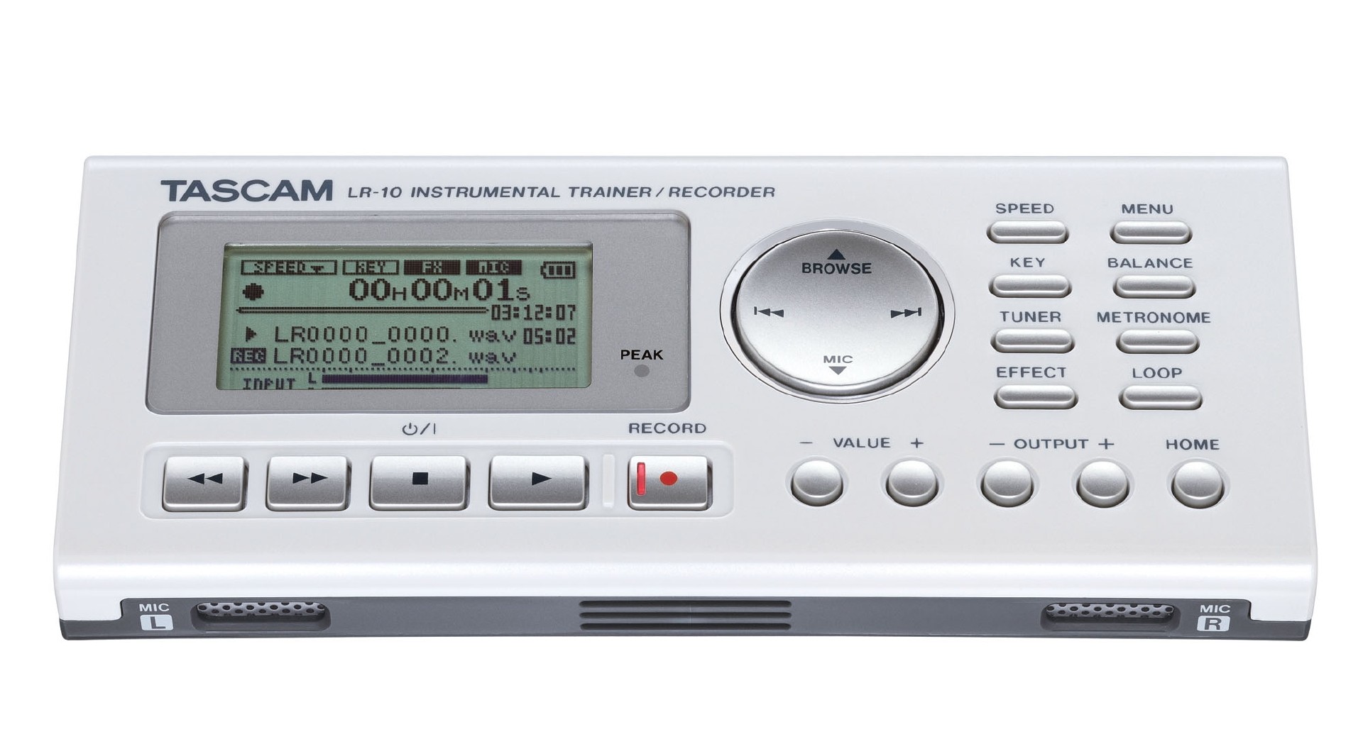 LR-10 | Instrumental Trainer/Recorder | TASCAM - International