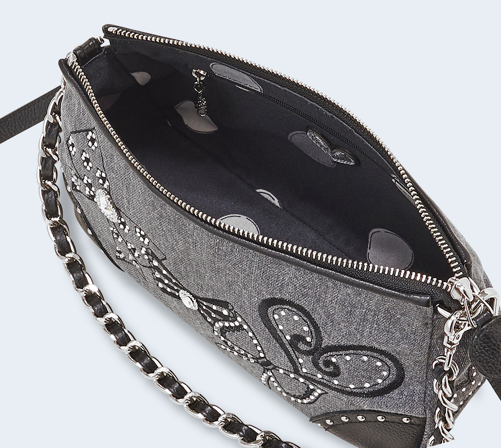 リボンズ 2ウェイショルダーバッグ（グレーデニム） / Think Bee