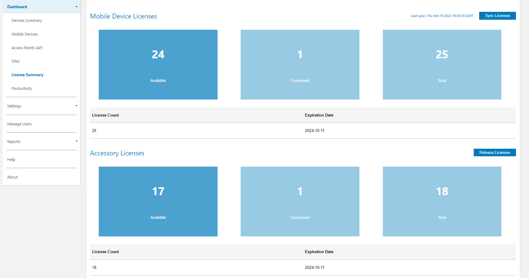 Dashboard - Zebra Technologies TechDocs