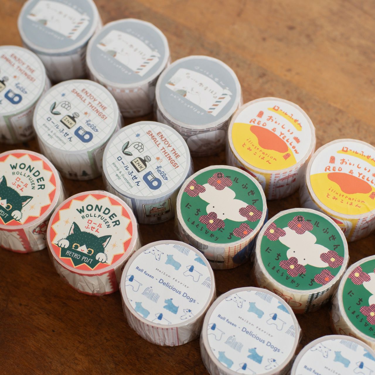 手紙社｜トビマツショウイチロウ・ロールふせん「ロール商店街