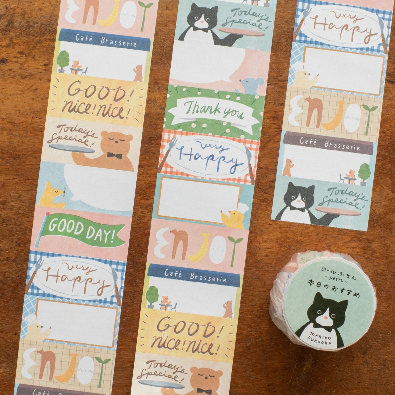 手紙社｜トビマツショウイチロウ・ロールふせん「ロール商店街