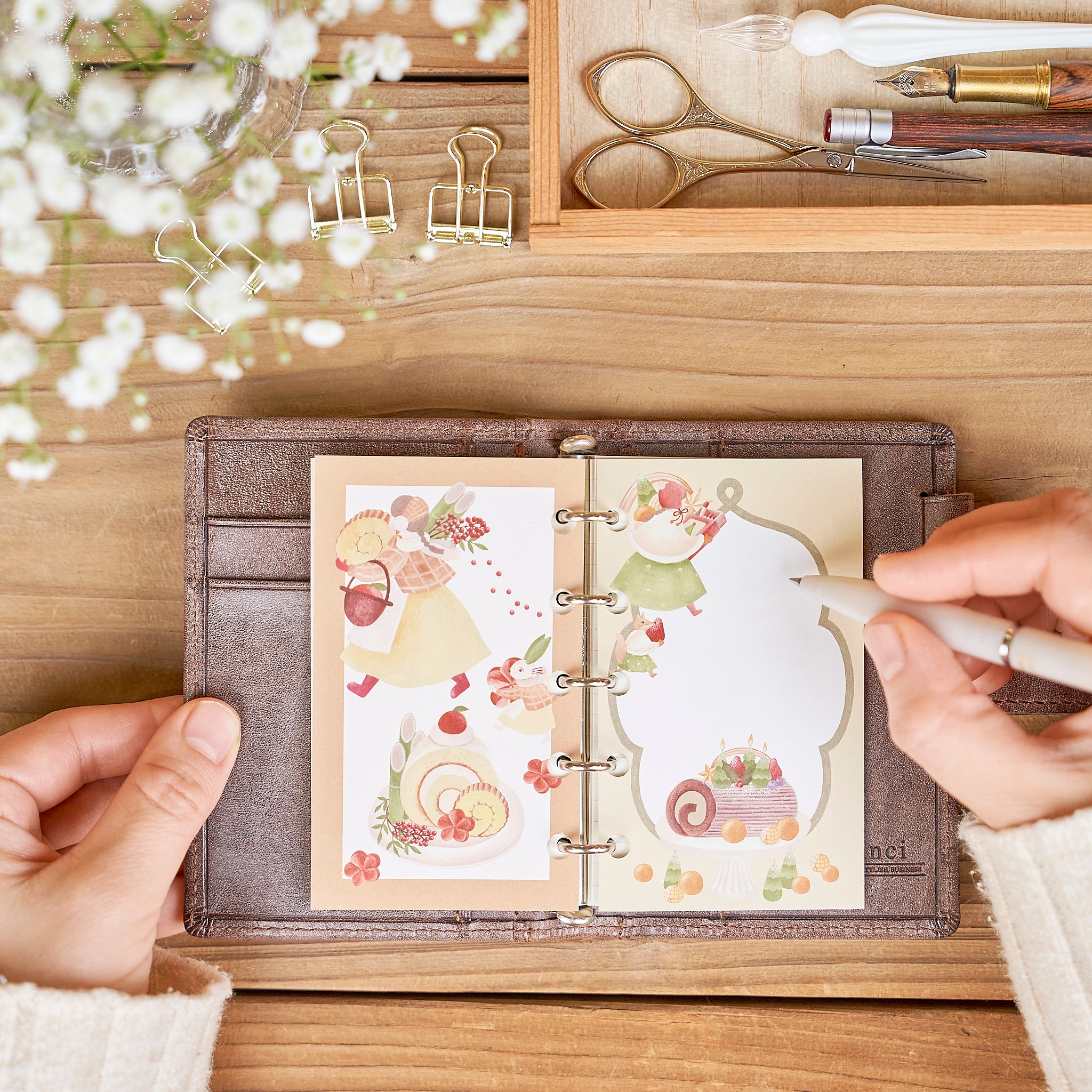 てるふく商店】12ヶ月の特製ロール ちいさなフレームメモ