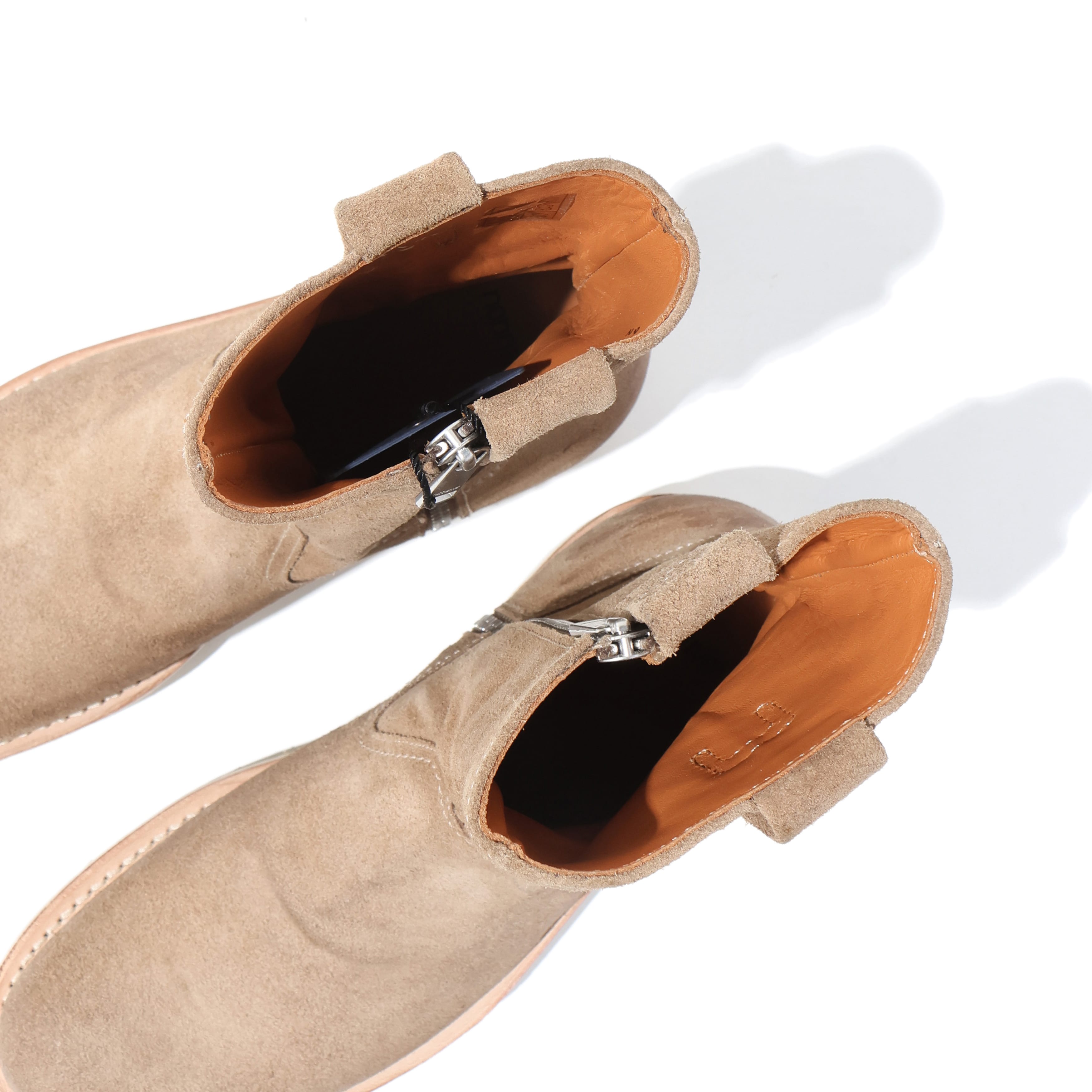 WORKER ZIP UP BOOTS COW LEATHER – TIME AFTER TIME