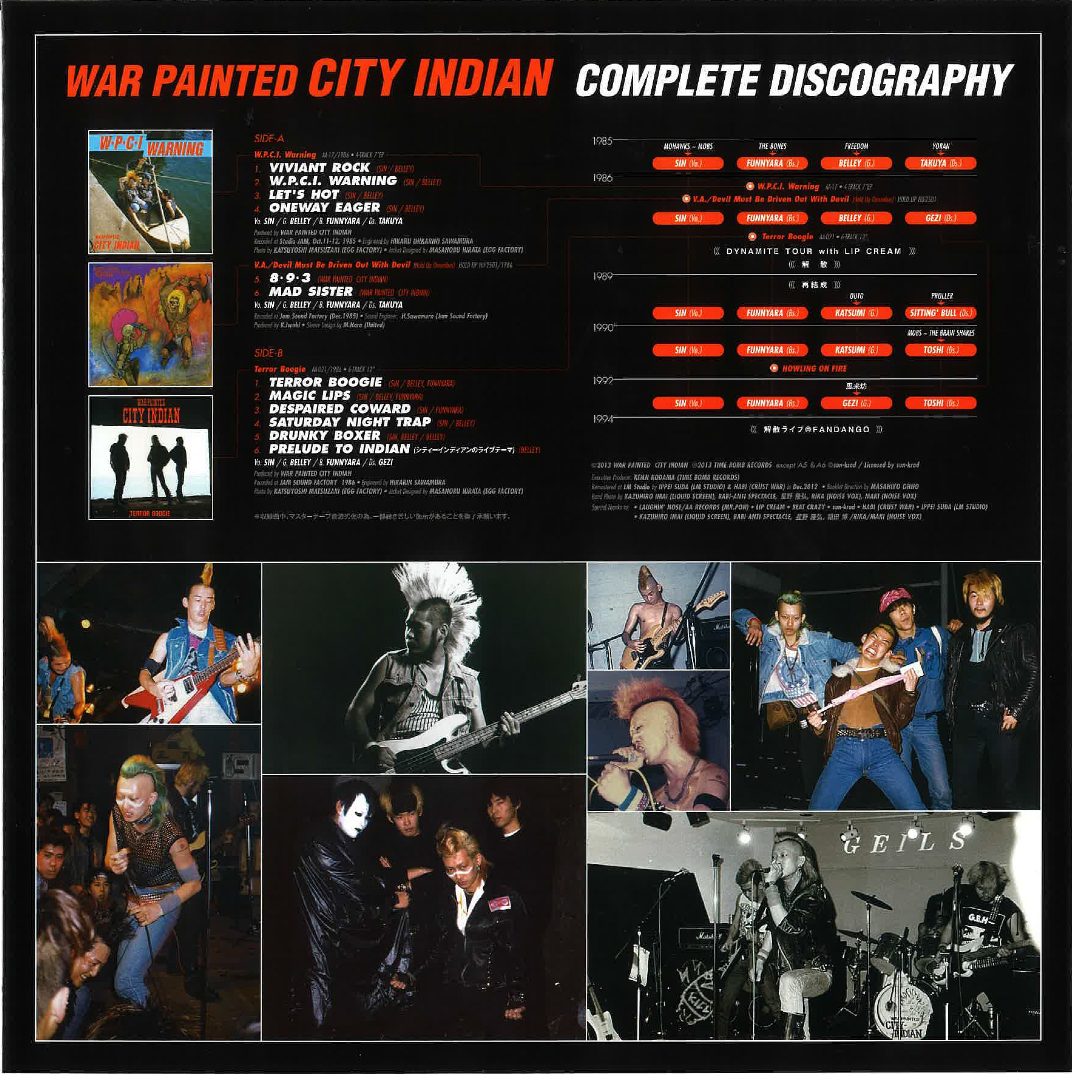 WAR PAINTED CITY INDIAN (ウォー・ペインテッド・シティ