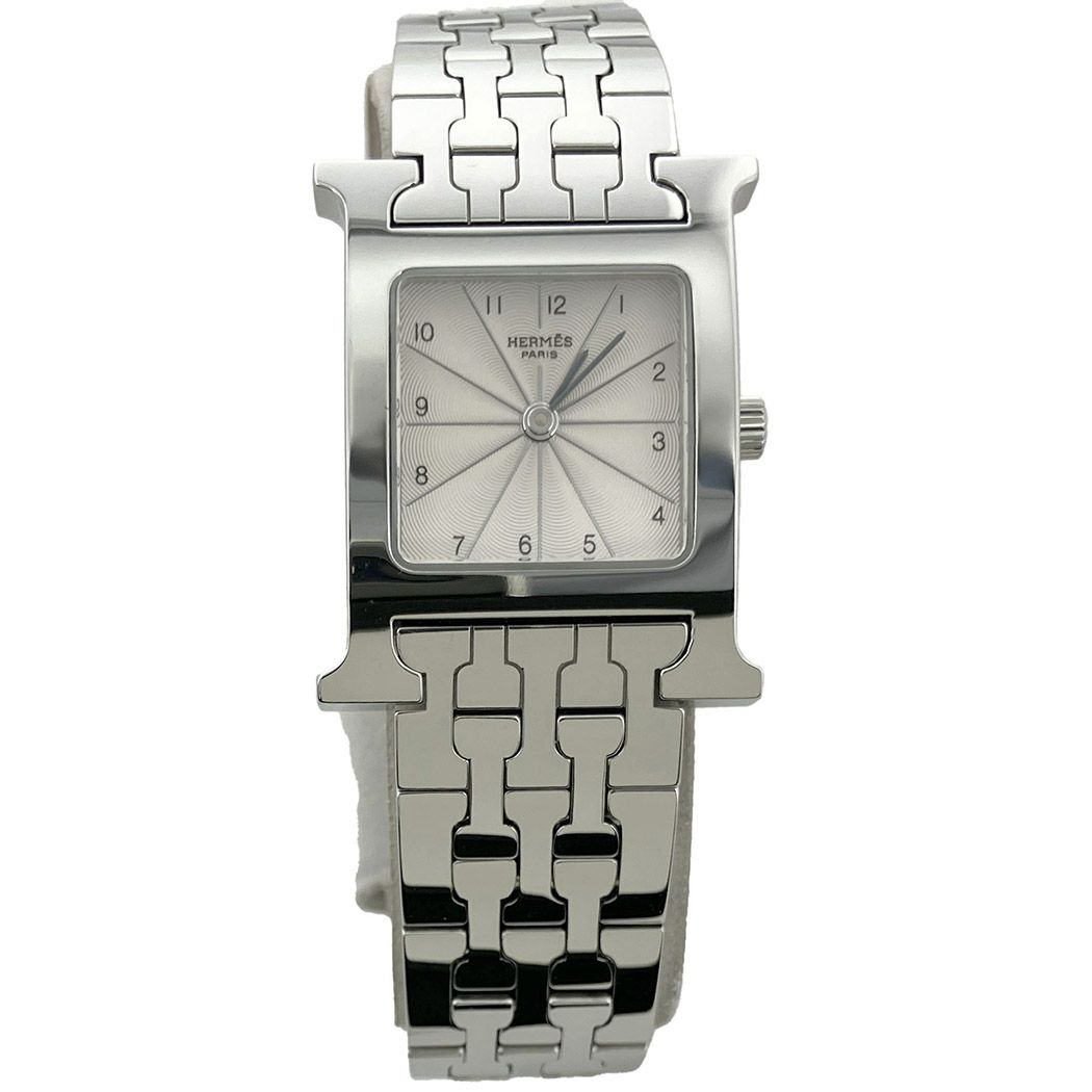 HERMES Hウォッチ HH1.210 OH済 仕上げ済 クォーツ ギョーシェ