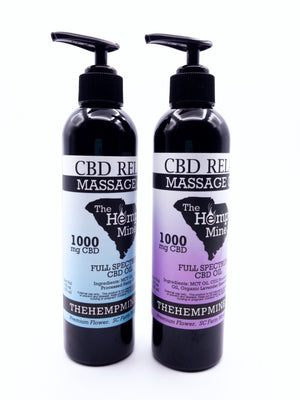 CBD Relax Massage Oil (1000mg CBD) - The Hemp Mine