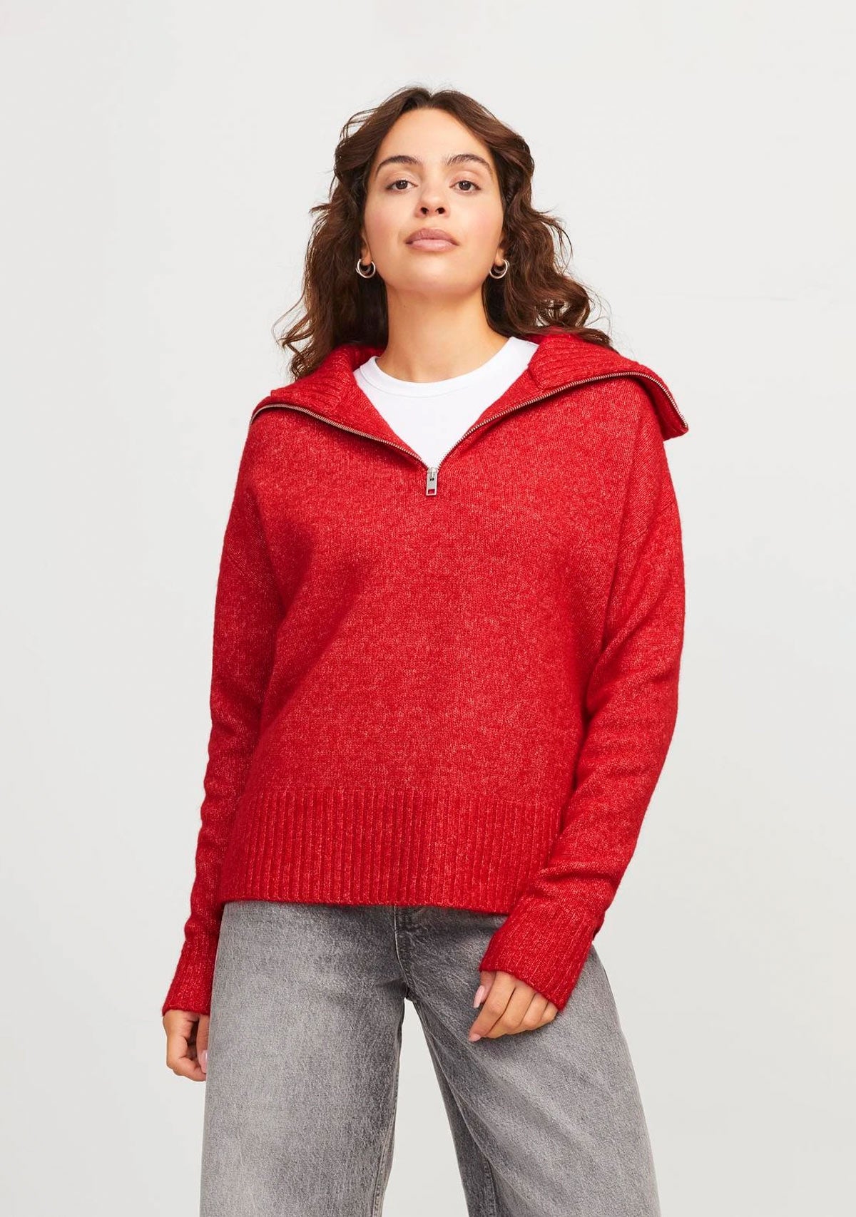 JX Siko Diverse Half Zip Knit Sweater | The Latest Scoop