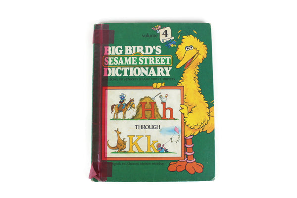 Vintage Sesame Street Dictionary Volume 4 with the Letters H thru