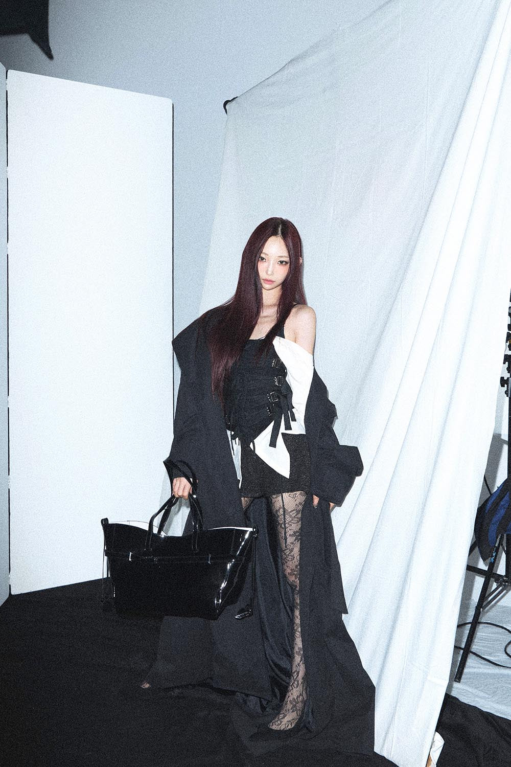 THEREDTHREAD / ザレッドスレッド】S heart tote bag large (enamel)