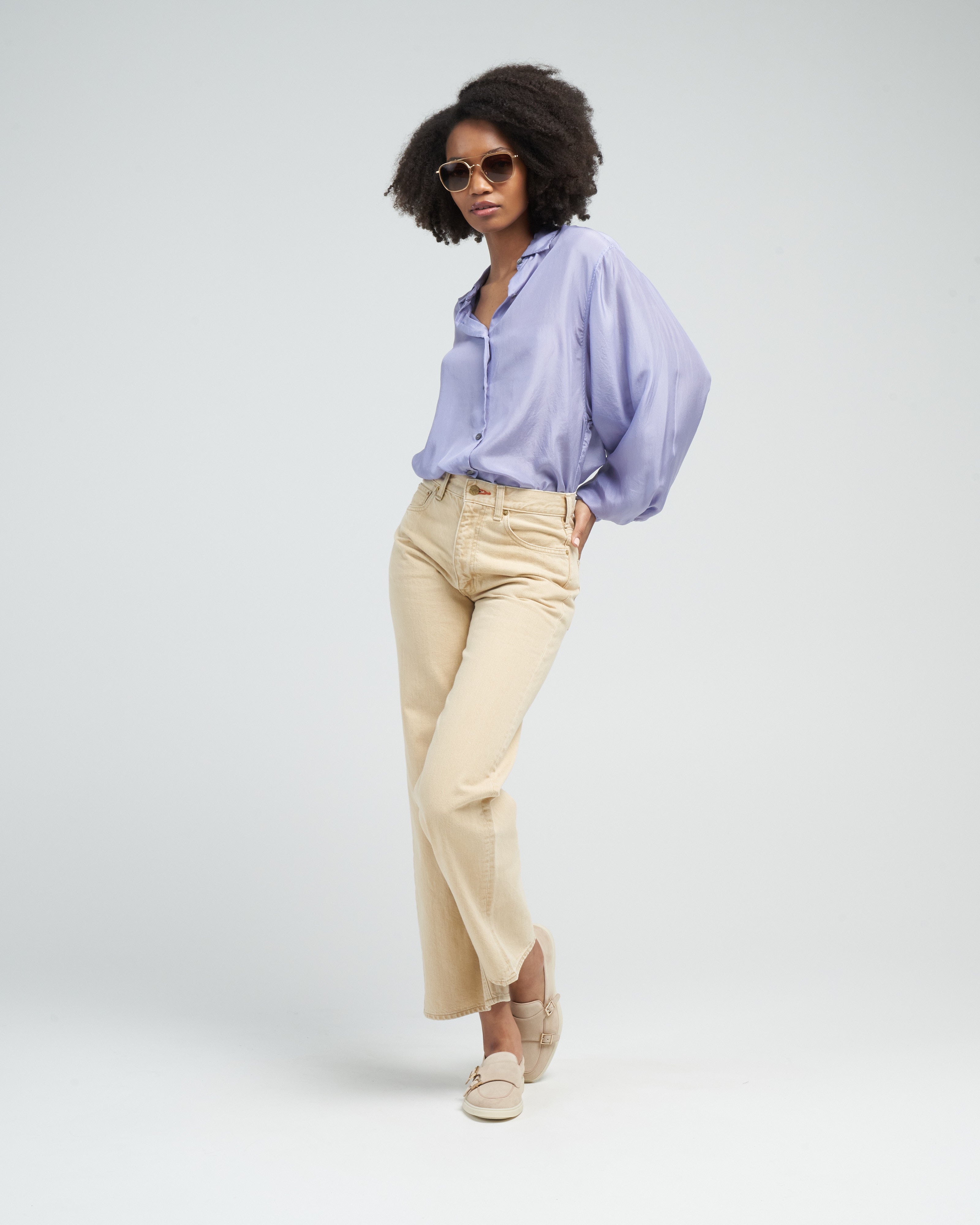 Dries Van Noten Chroma Bis Gd 6150 W.W.Shirt Lavender 444