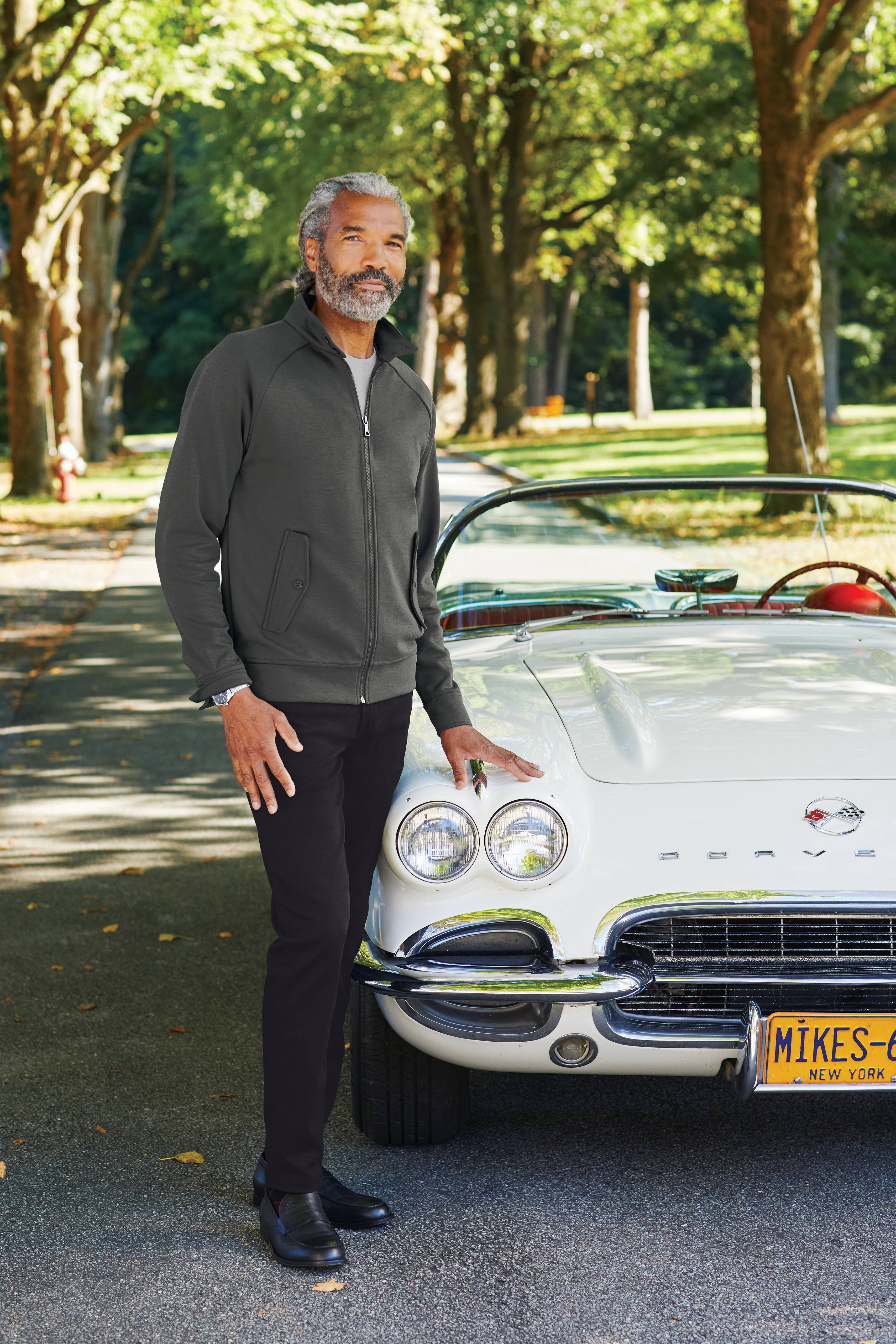 Brooks Brothers Double-Knit Full-Zip With Custom Embroidery