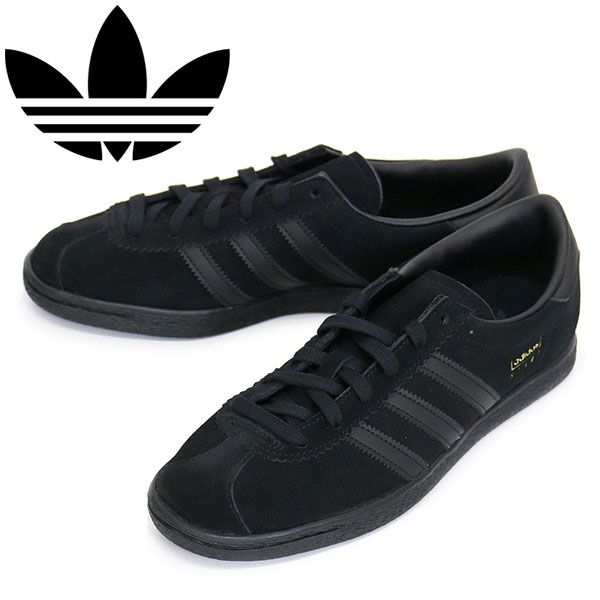adidas (アディダス) JI1881 STADT スニーカー コアブラックxコア
