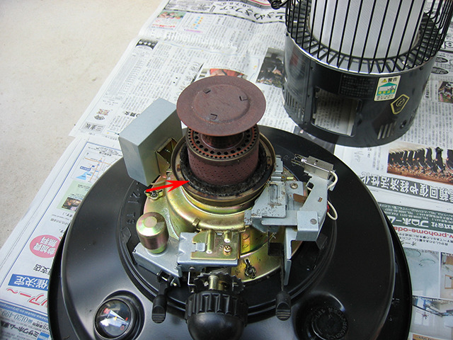 トヨトミ製ML-21石油ストーブの芯交換