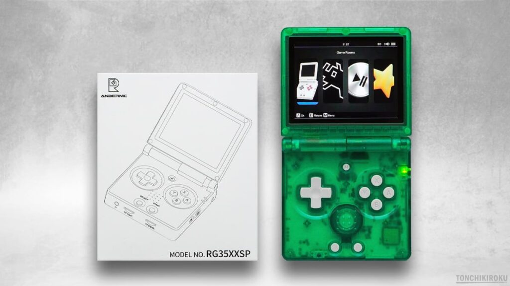 中華ゲーム機「ANBERNIC RG35XXSP 新色クリアカラー」レビュー