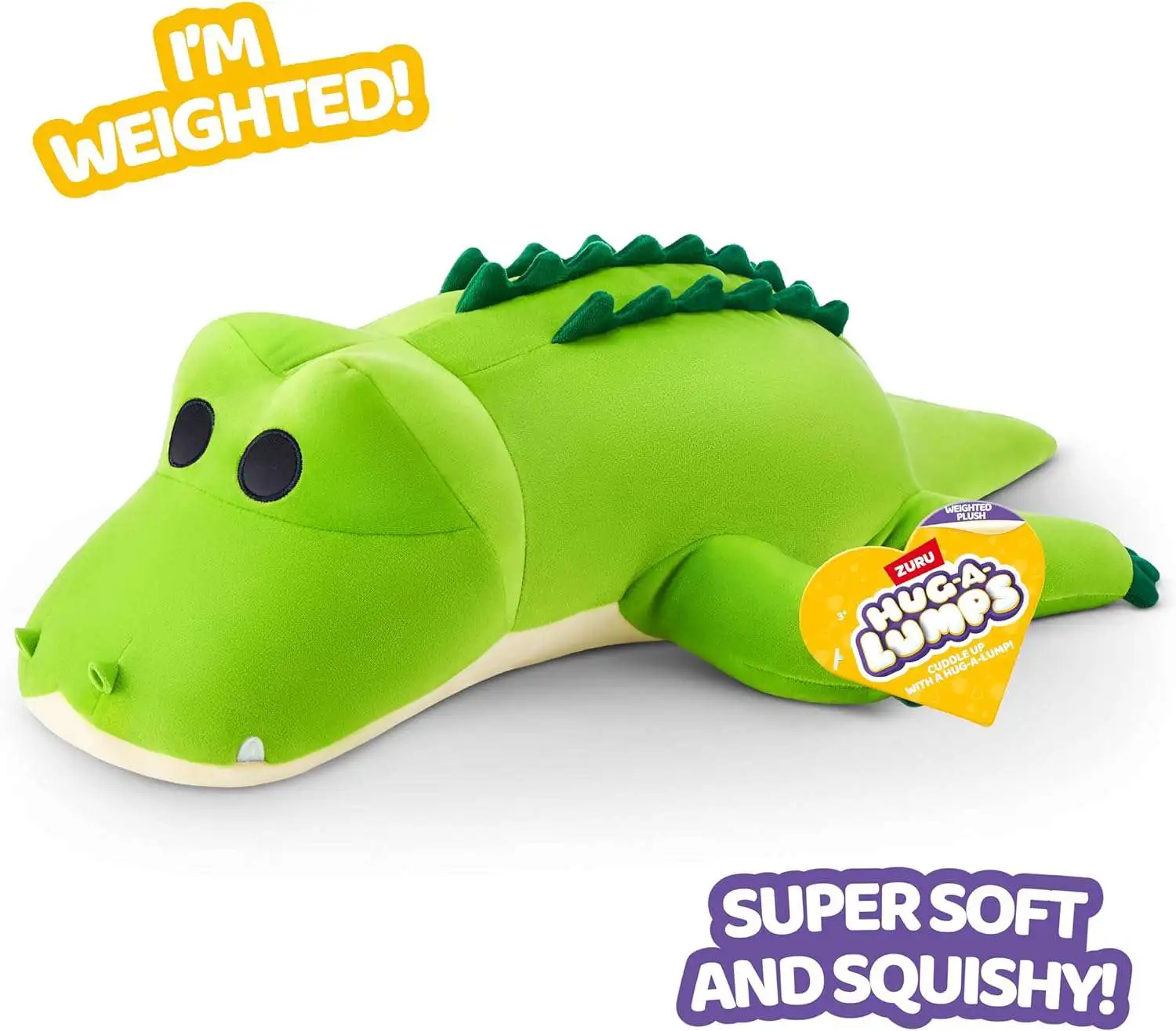 Hug-A-Lumps Rocko 12 Weighted Plush Crocodile Zuru Toys - ToyWiz