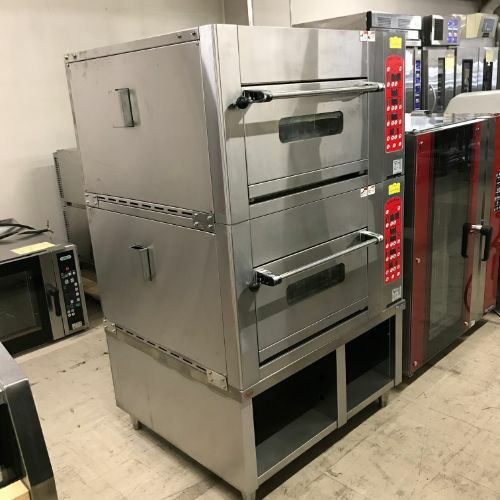 業務用/新品】【マルゼン】ミニデッキオーブン MBDO-4E×2 幅770(795