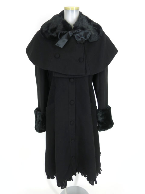 ALICE and the PIRATES / フェザーローズ刺繍のケープ付きコート