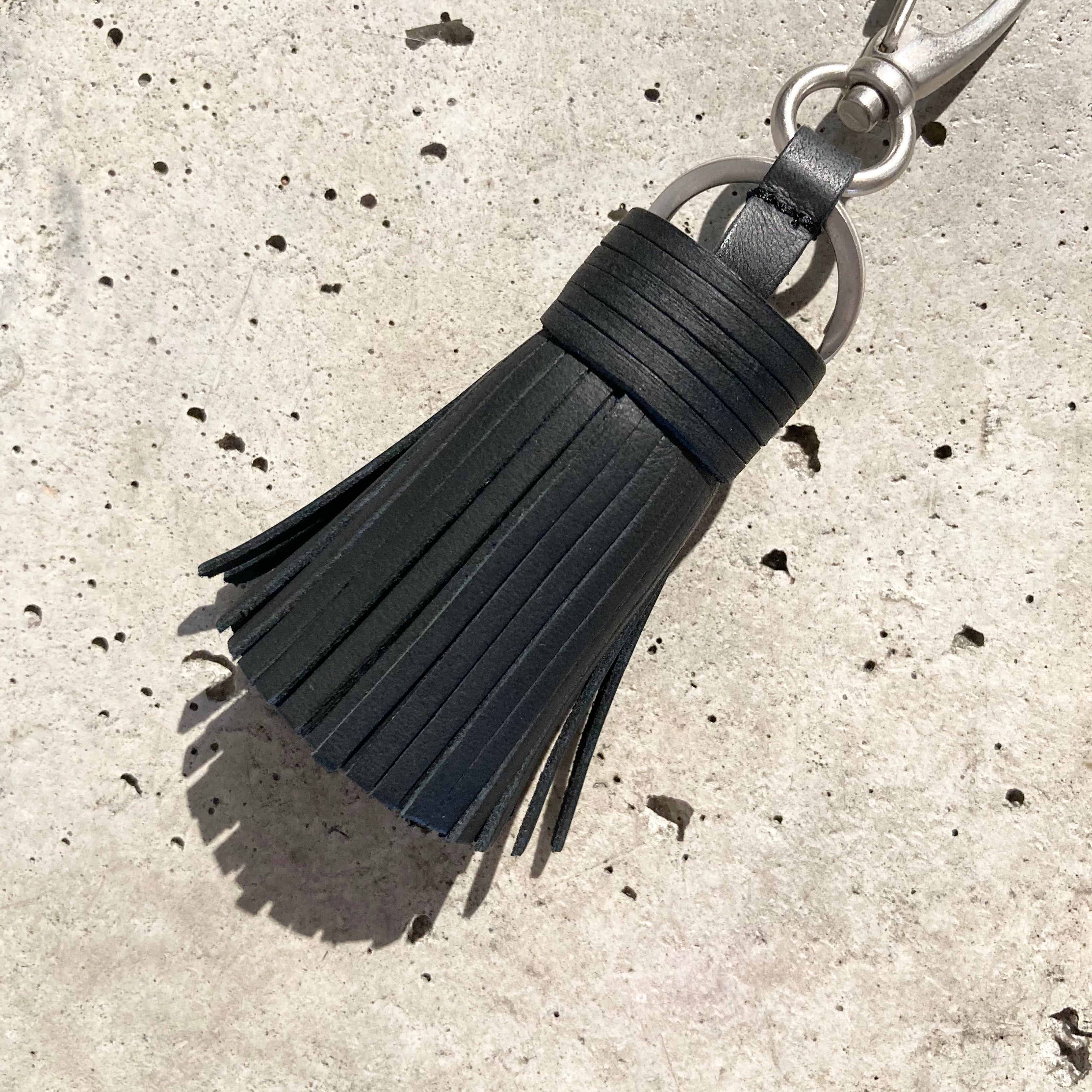 hobo】TASSEL KEY RING - COW LEATHER - / Black – TOKIS