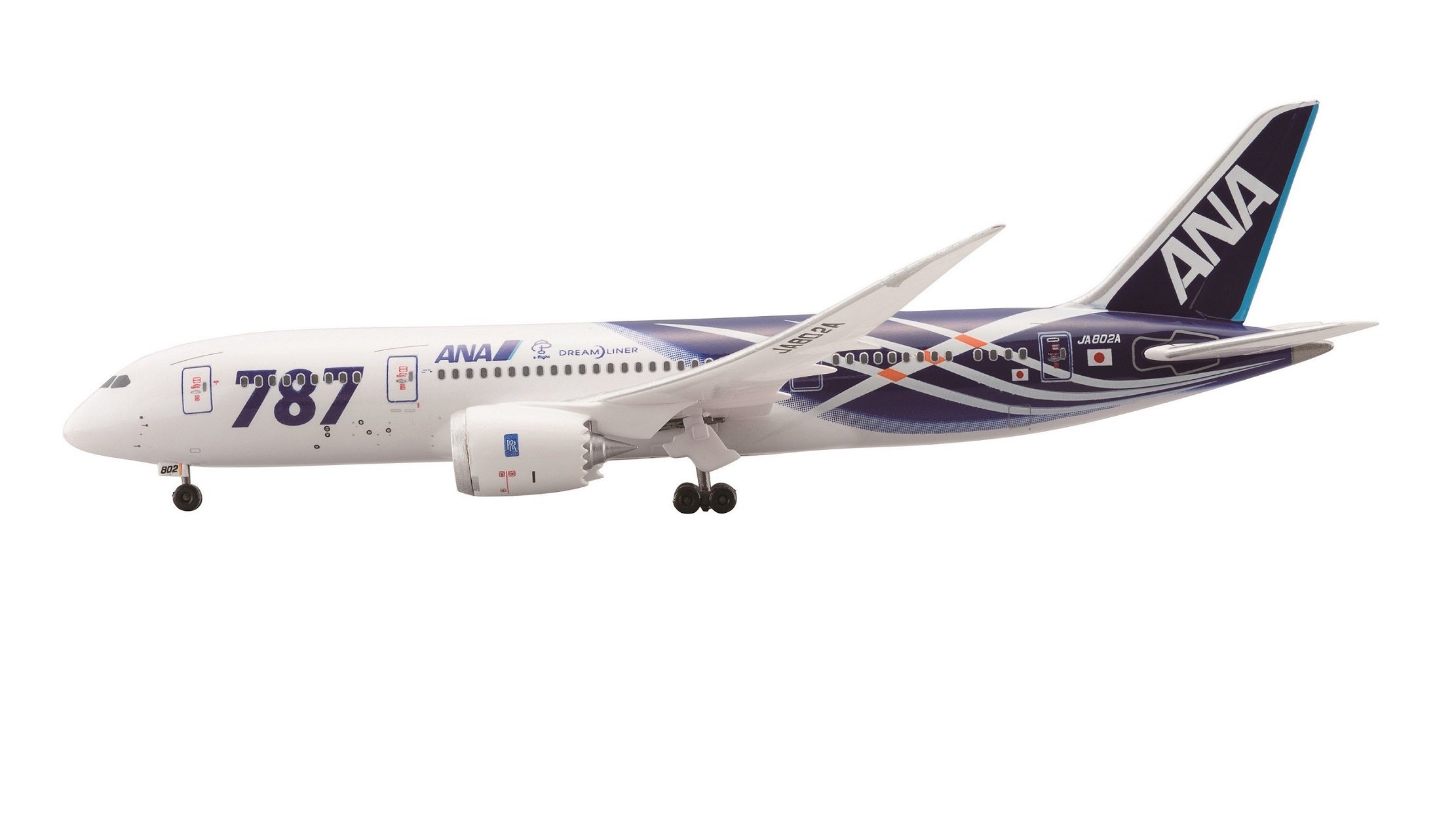ANA Boeing 787-8 特別塗装モデル 1/400 ANA 787-8 特別塗装 JA814A 1