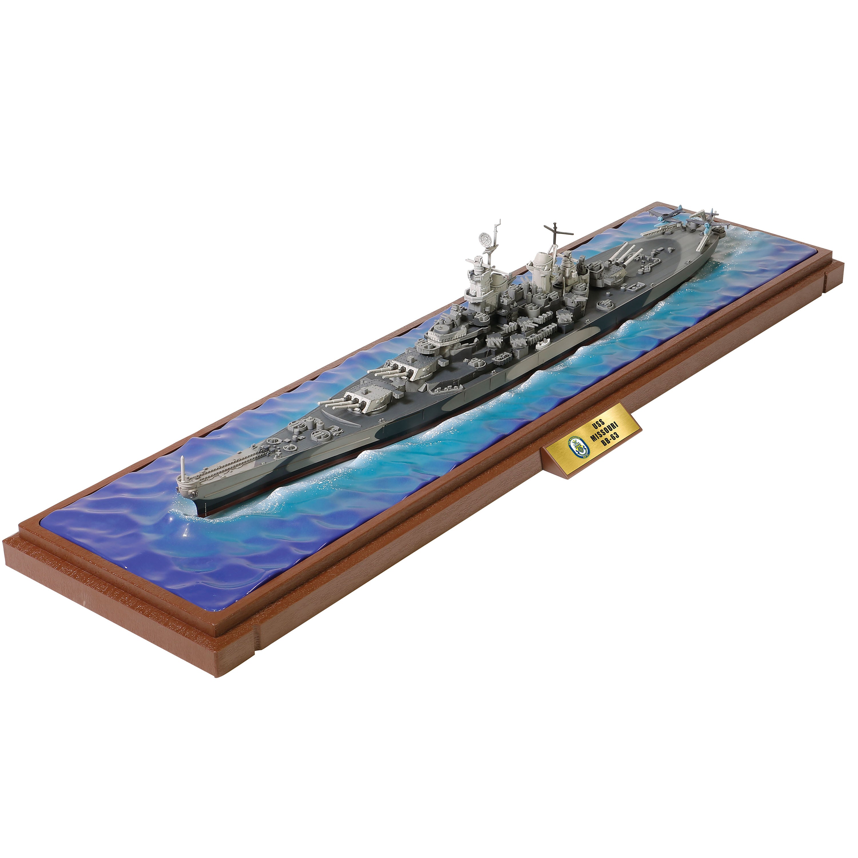 Waltersons アメリカ海軍 戦艦 ミズーリ 喫水線仕様 雲形迷彩 1/700