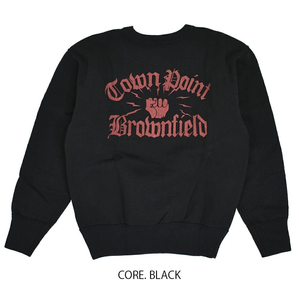 デラックスウエア (DELUXEWARE) TOWN POINT 長袖プリントトレーナー