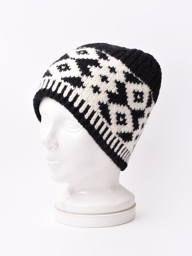 2色展開】ネイティブ柄 ニットキャップ – 古着屋Top of the Hillの