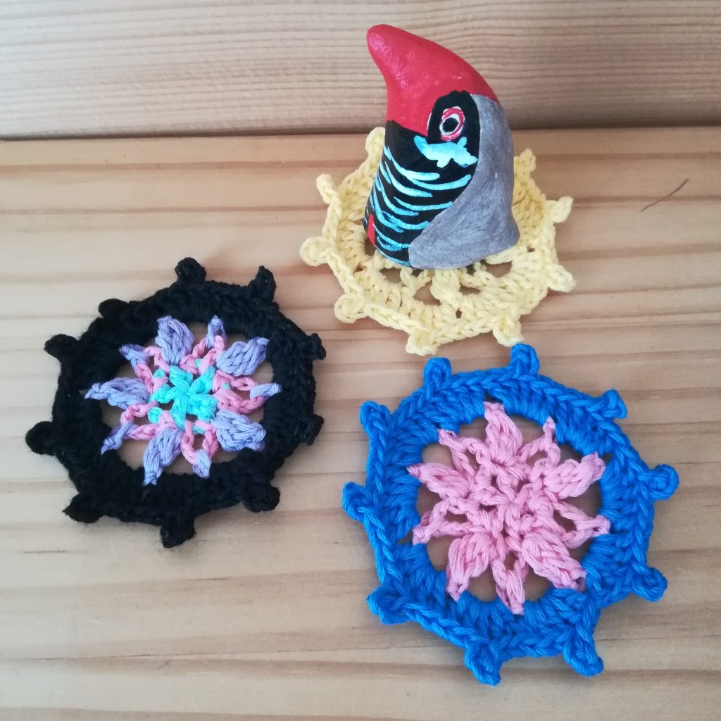 かぎ針編み「円形のモチーフ」の編み図と編み方 | かぎ針編み(無料編み