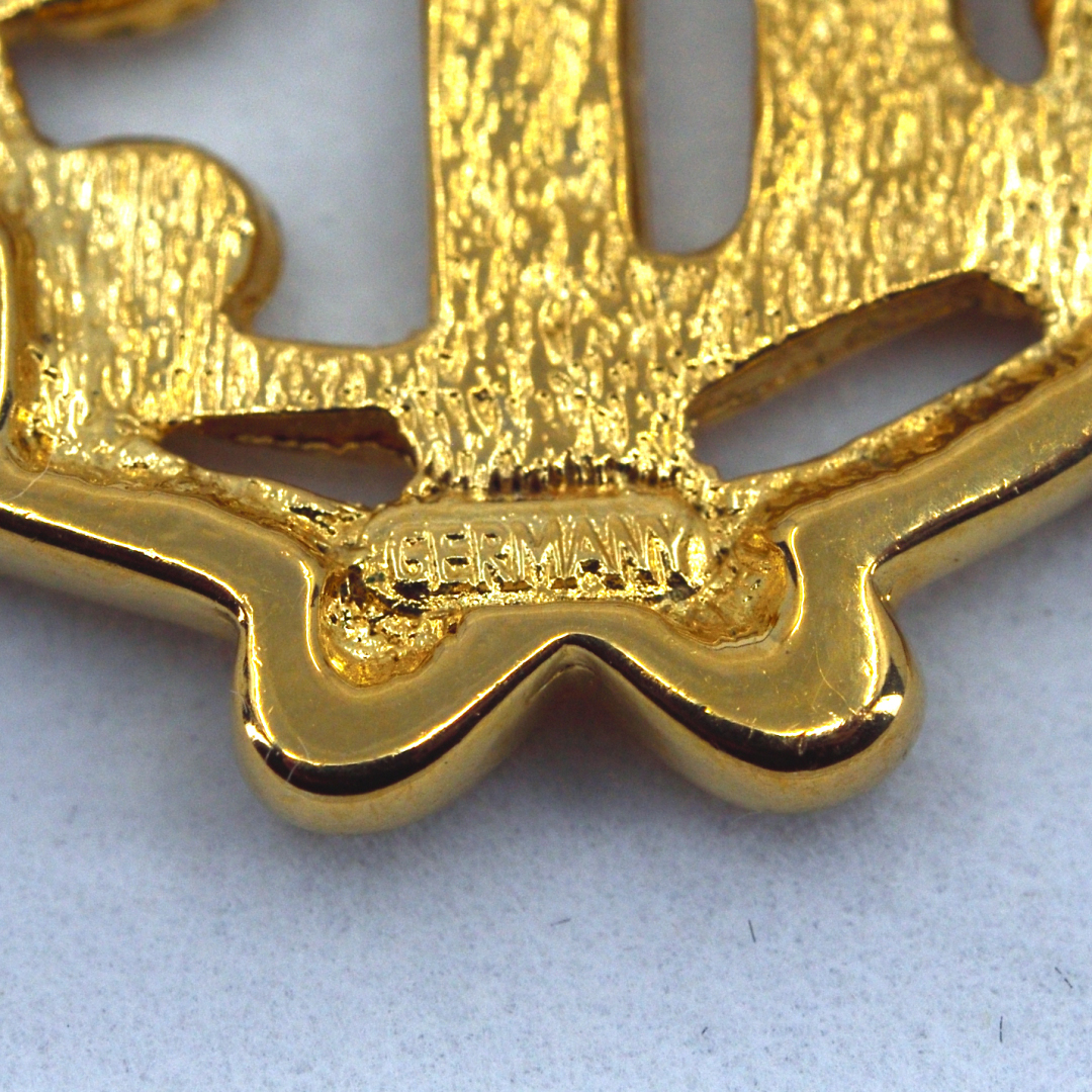 Christian Dior クリスチャンディオール エンブレムロゴ ブローチ