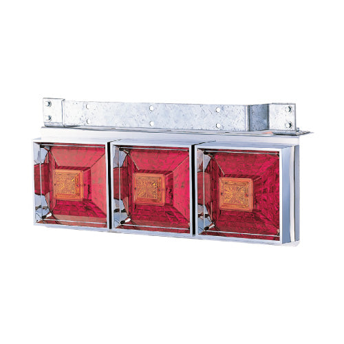 角型3連フラッシュテールランプ大型 リレー付 525701 ジェットイノウエ