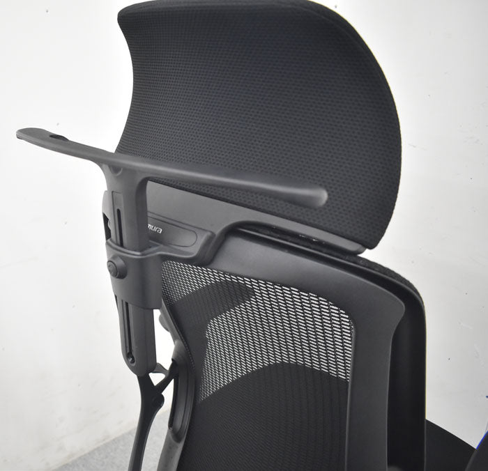 オカムラ シルフィー ヘッドレスト 可動肘 前傾機能 バックカーブ