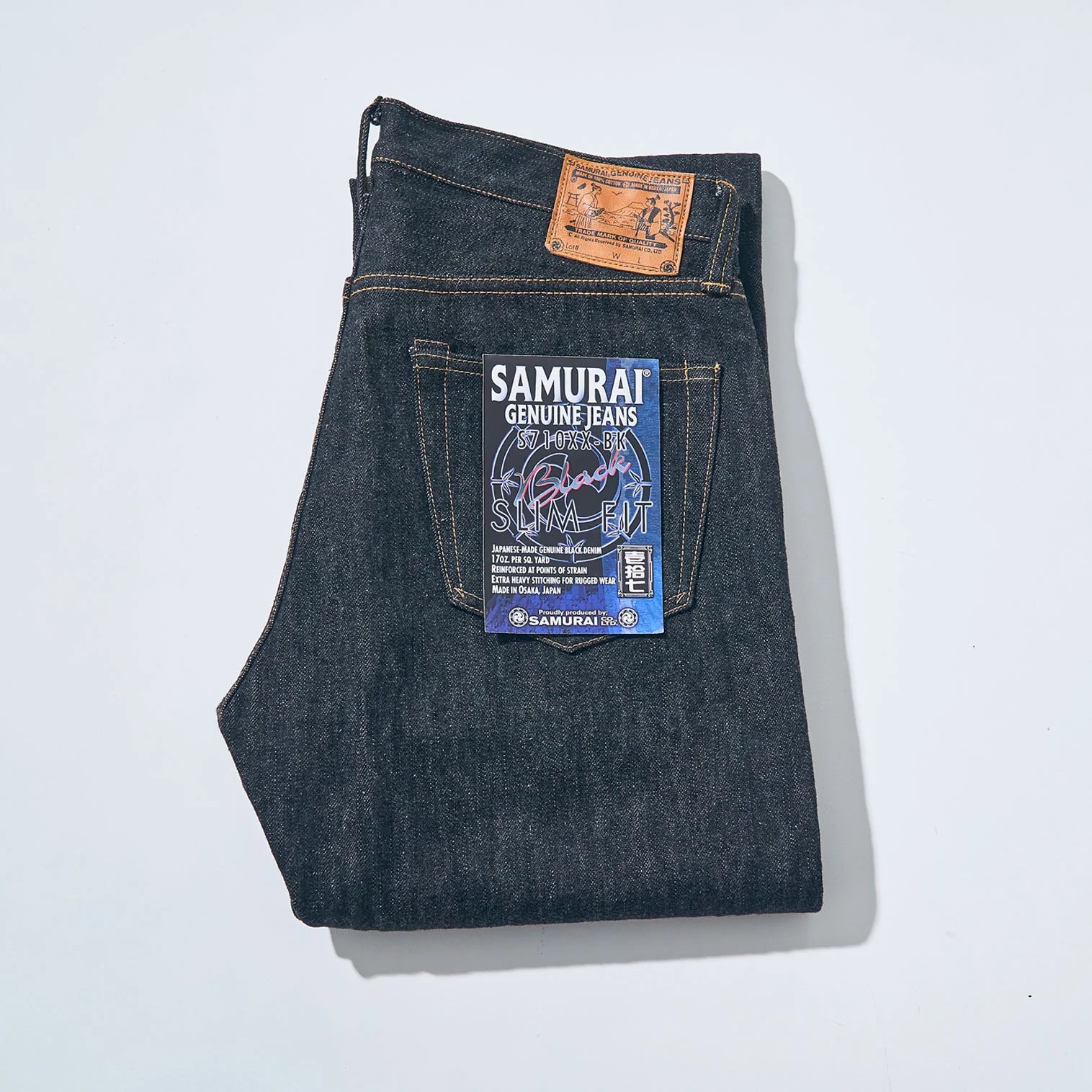 Samurai Jeans [S710XX-BK] - 17oz Sulfide Black Selvedge Jeans