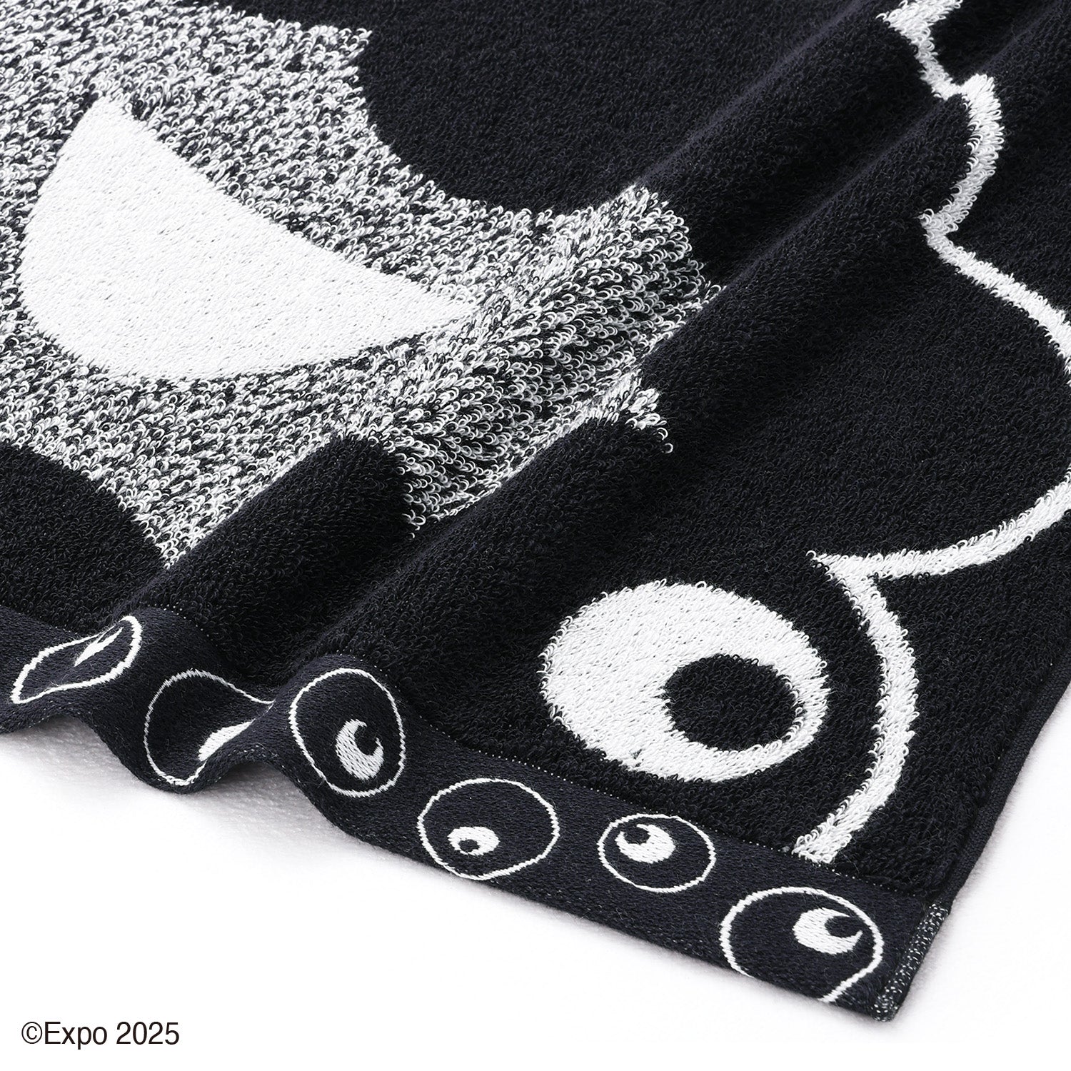 2025大阪・関西万博』モノクロミャクミャク4 フェイスタオル – タオル