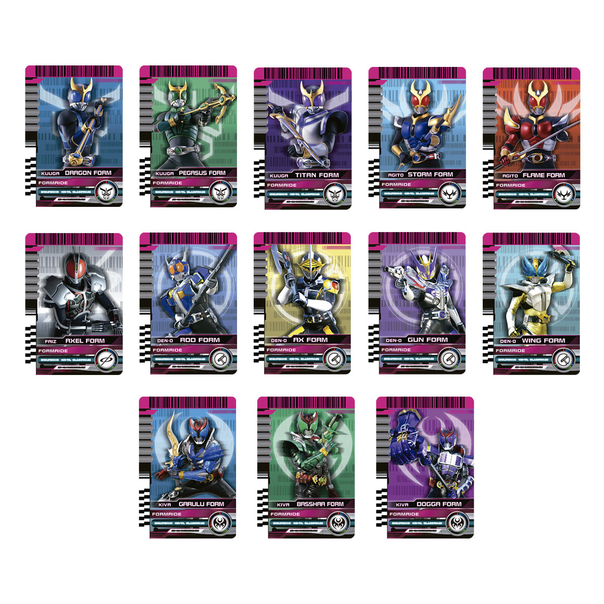 CSMライダーカードセット -DECADE-｜仮面ライダーおもちゃウェブ