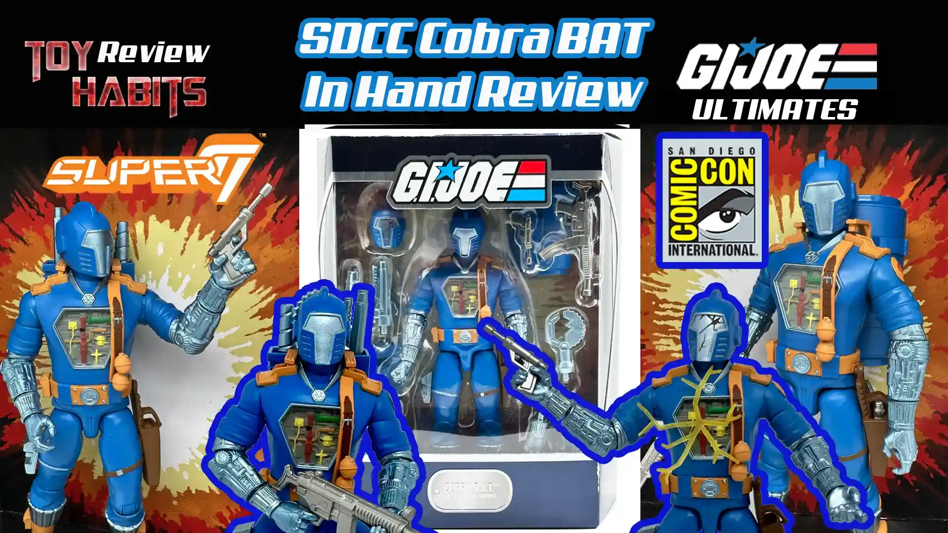 Cobra BAT GI Joe Super7 Ultimates SDCC 2022 Exclusive Review