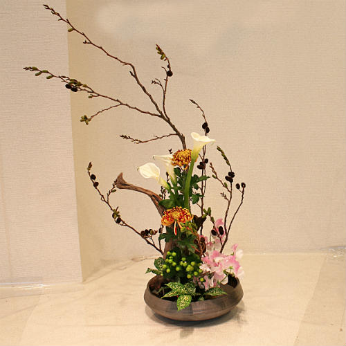 信楽焼 狸庵 舟型 水盤 花生 生け花 花器 舟 船 陶芸 Amazon.co.jp