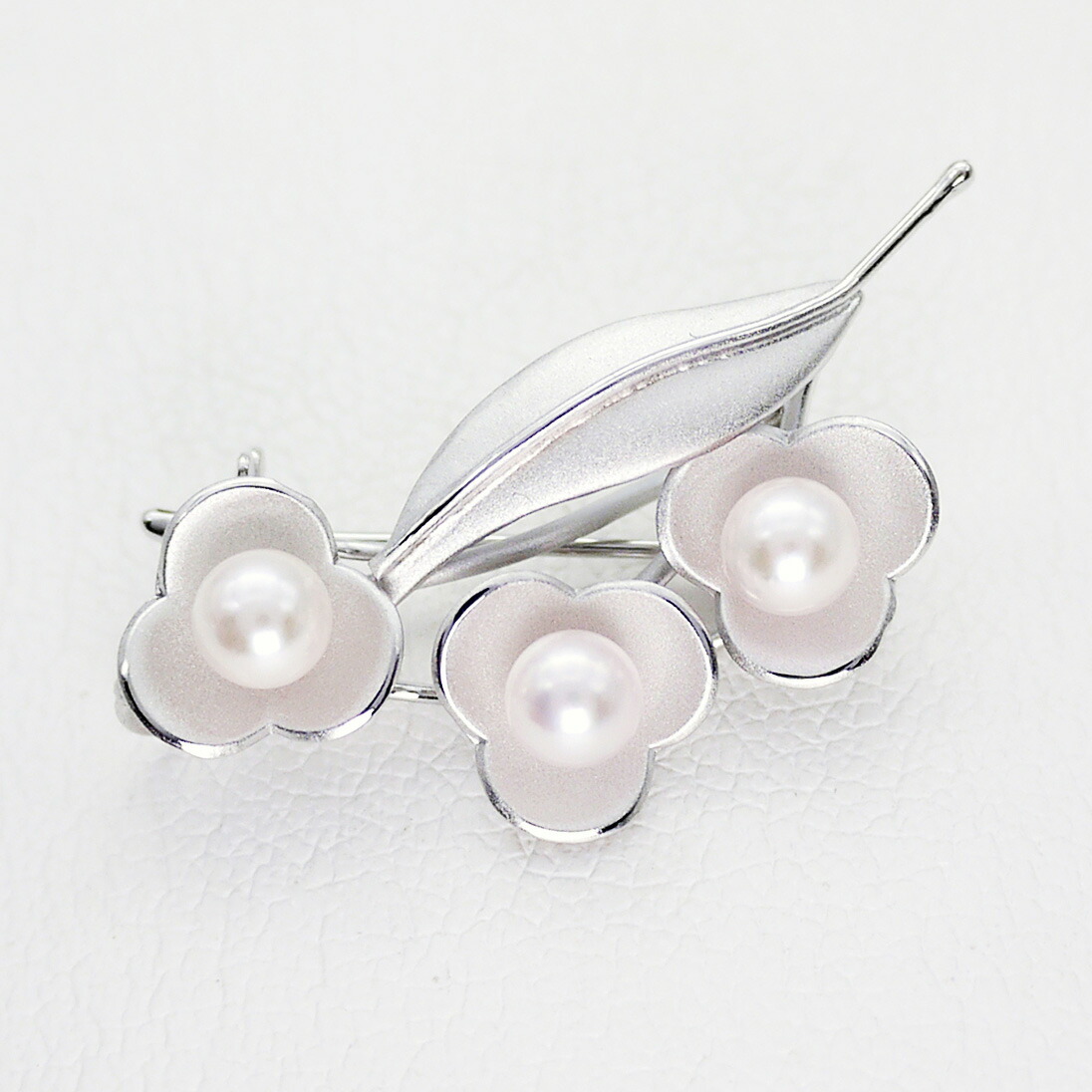 楽天市場】パール ブローチ（6482）アコヤ真珠 5.0mm コサージュ 花