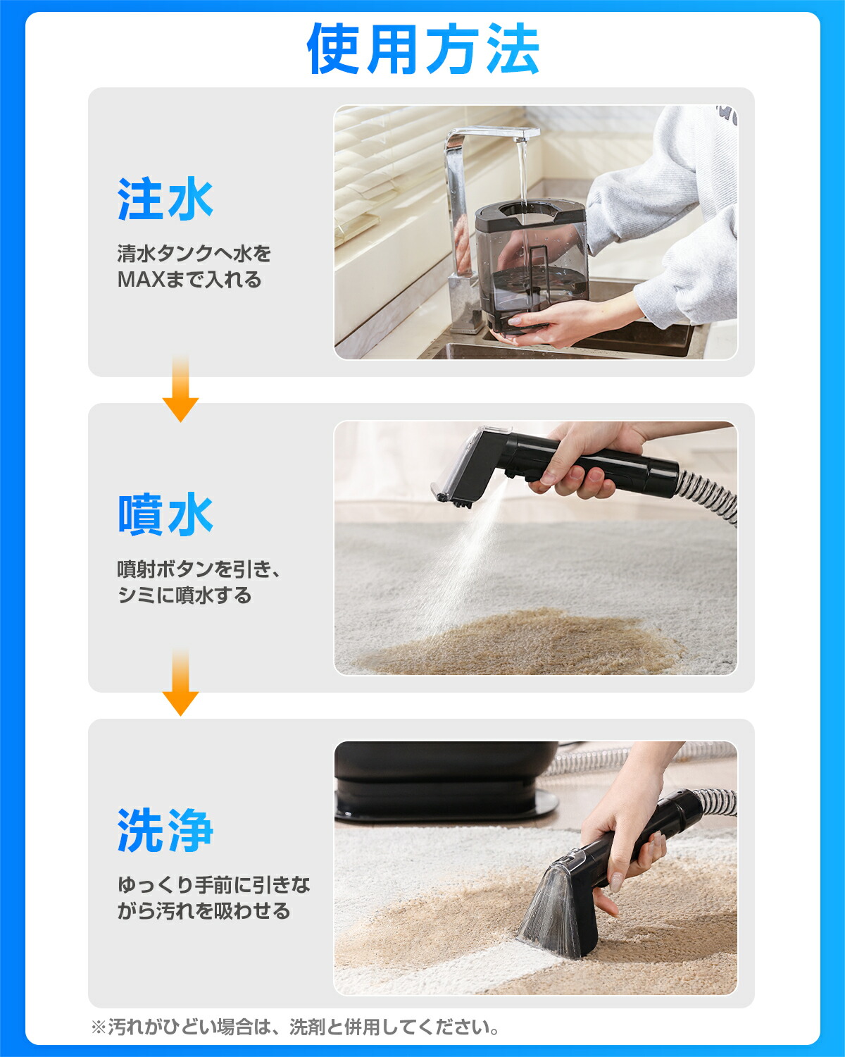 楽天市場】楽天Ranking1位獲得！Yadea カーペット洗浄機 カーペット