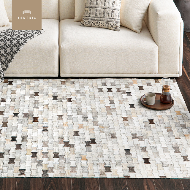 楽天市場】【30%OFF｜期間限定特大セール】 ラグ 牛高級ラグ 本革ラグ