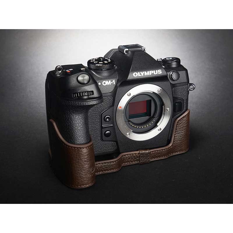 楽天市場】OLYMPUS OM SYSTEM OM-1 用レザー ケース Coco Brown ココ