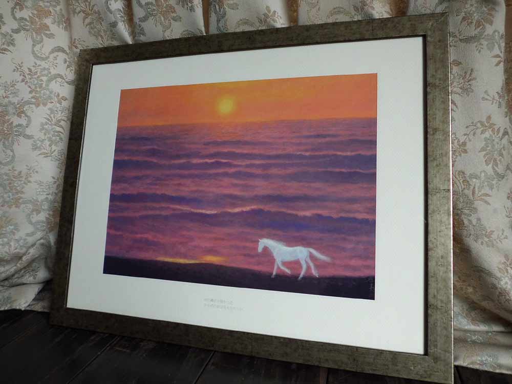 楽天市場】東山魁夷 渚の白馬 絵画 複製画 : 古都-京都 掛け軸専門店