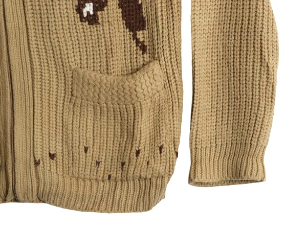 楽天市場】70s ショールカラー フルジップ カウチン ニット セーター