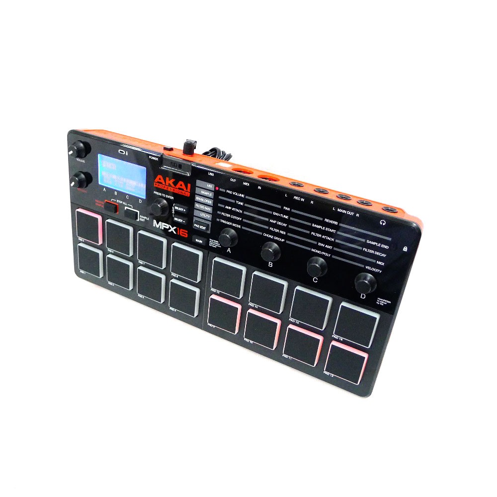 Akai Professional サンプラー 16パッド SDカードスロット MPX16