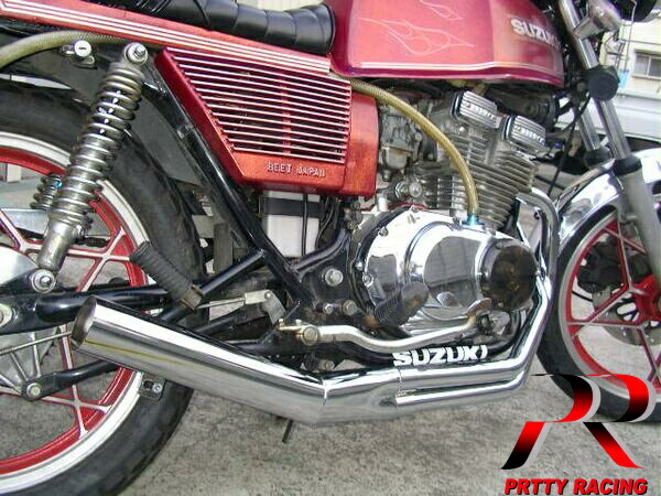 楽天市場】SUZUKI GSX250E ザリ クロス 新品 マフラー メッキ