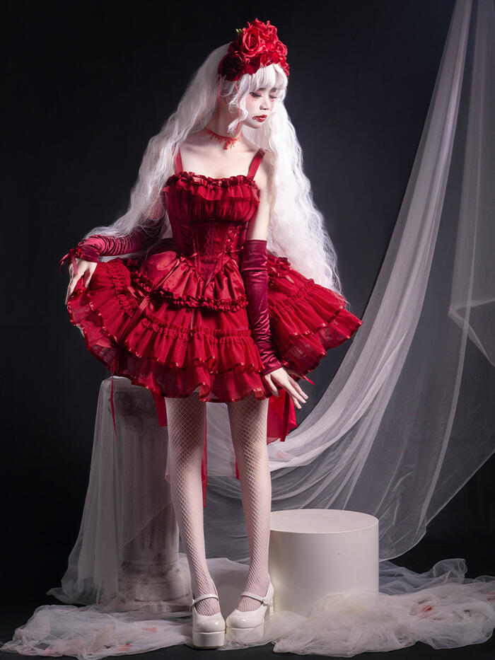 楽天市場】新作 ゆめかわいい ロリータ ドレス ミニ丈 ジャンパー